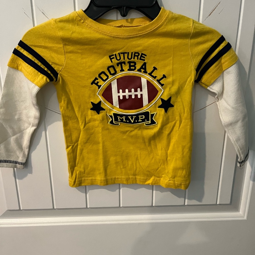 Baby Gear Yellow Football MVP Long Sleeve Tee